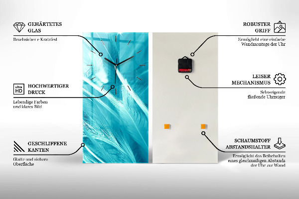 Vertical wall clock Abstraction hall