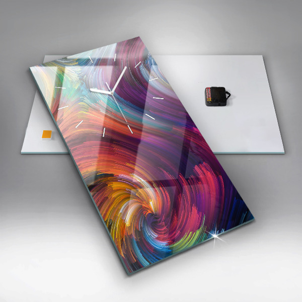 Vertical wall clock Abstraction hall