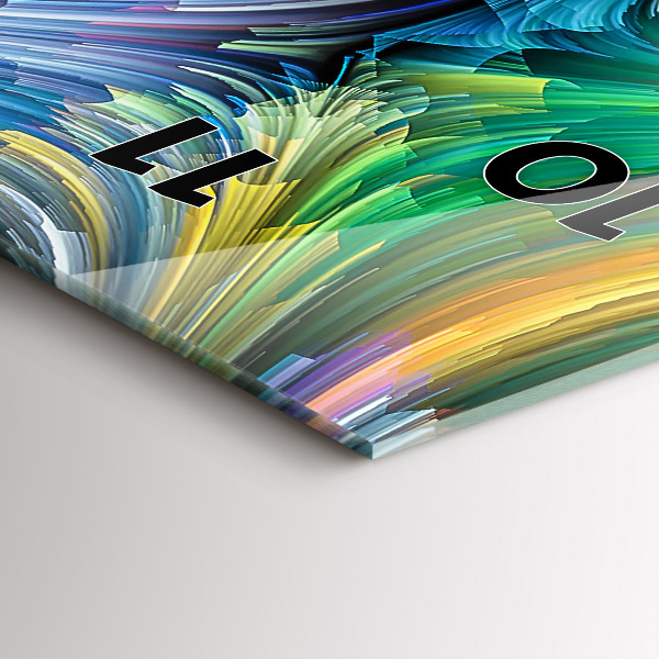 Vertical wall clock Abstraction hall