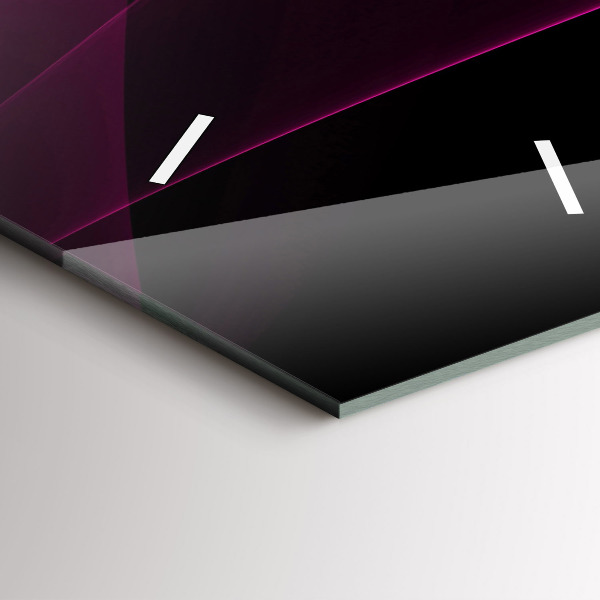 Vertical wall clock Pink abstraction