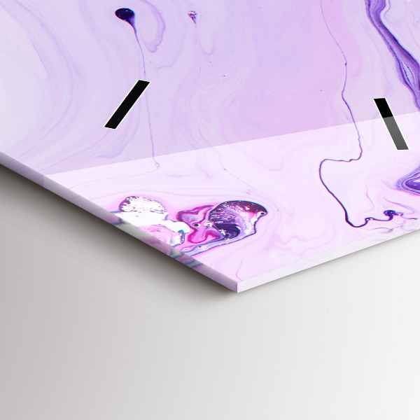 Vertical wall clock Colorful background