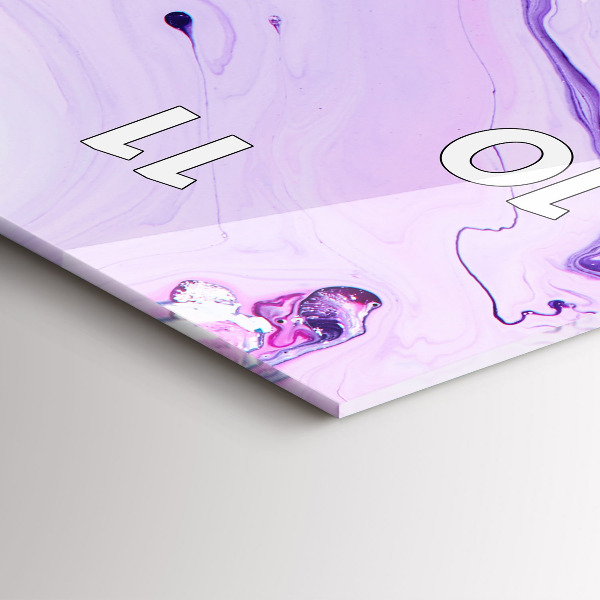 Vertical wall clock Colorful background