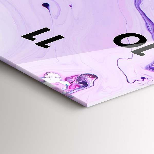 Vertical wall clock Colorful background