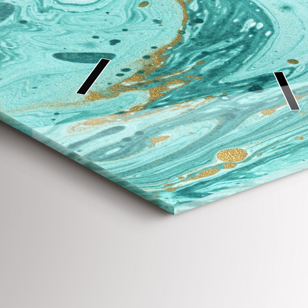 Vertical wall clock Marble texture