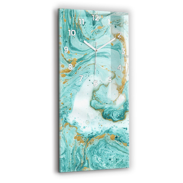 Vertical wall clock Marble texture