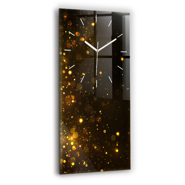 Vertical wall clock Gold dust