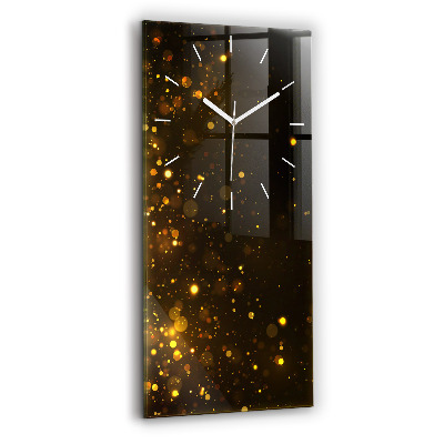 Vertical wall clock Gold dust