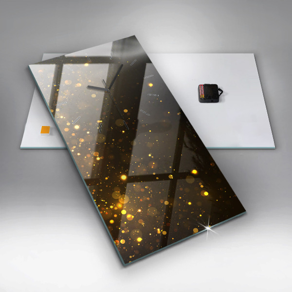 Vertical wall clock Gold dust