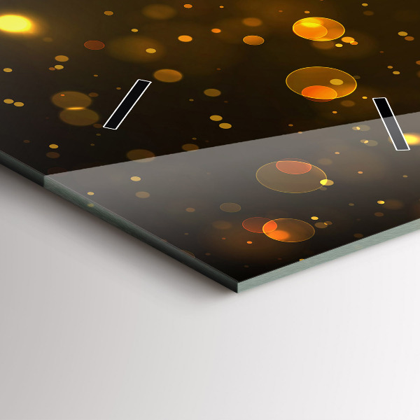 Vertical wall clock Gold dust