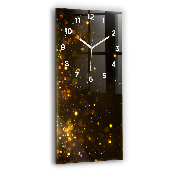 Vertical wall clock Gold dust