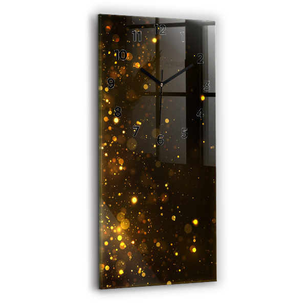 Vertical wall clock Gold dust