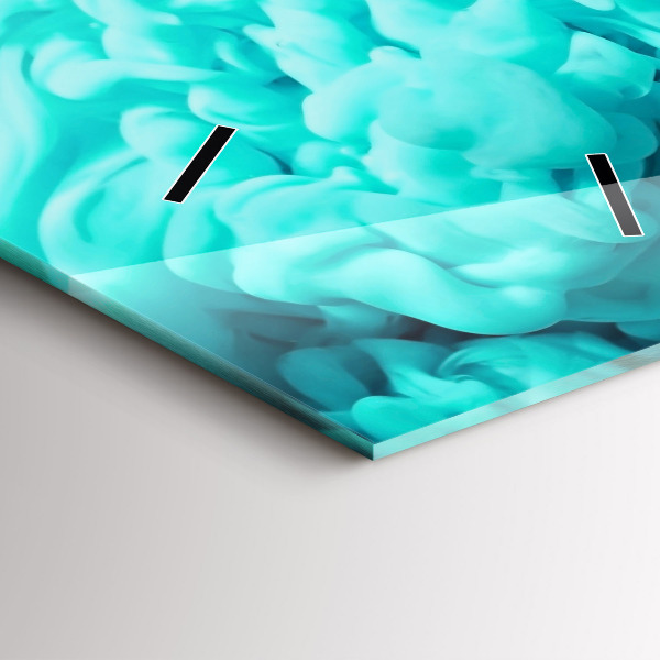 Vertical wall clock Modern art - spots