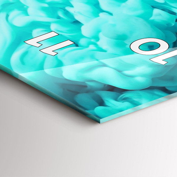 Vertical wall clock Modern art - spots