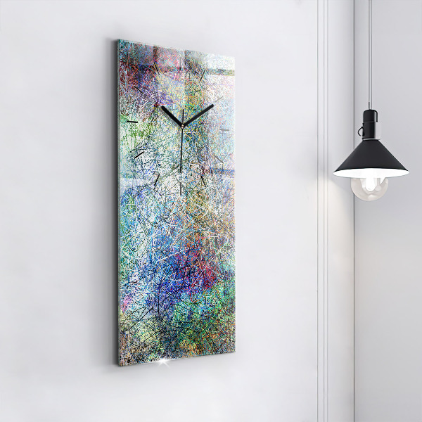 Vertical wall clock Abstraction - Emotions