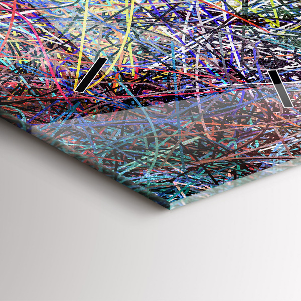 Vertical wall clock Abstraction - Emotions