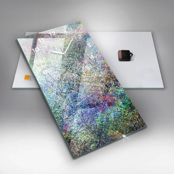 Vertical wall clock Abstraction - Emotions