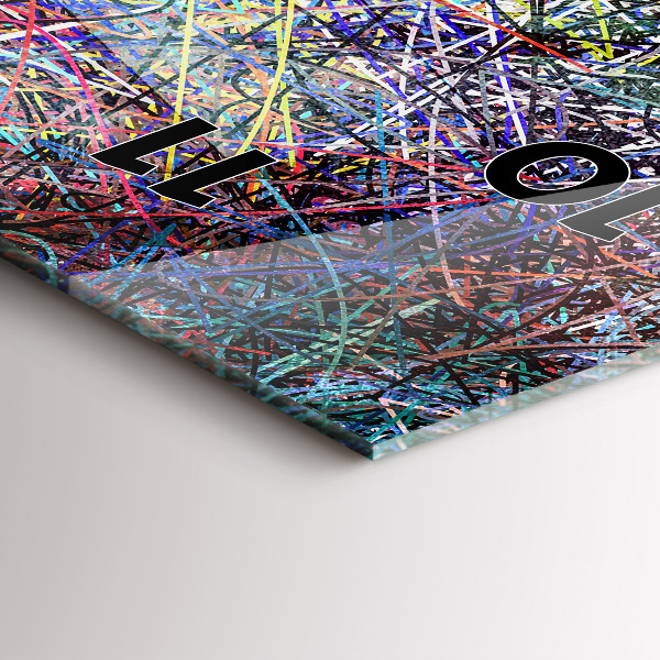 Vertical wall clock Abstraction - Emotions