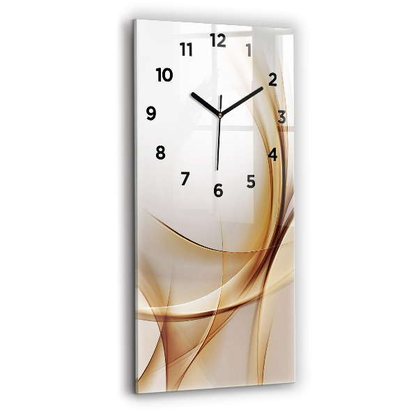 Vertical wall clock Golden abstraction