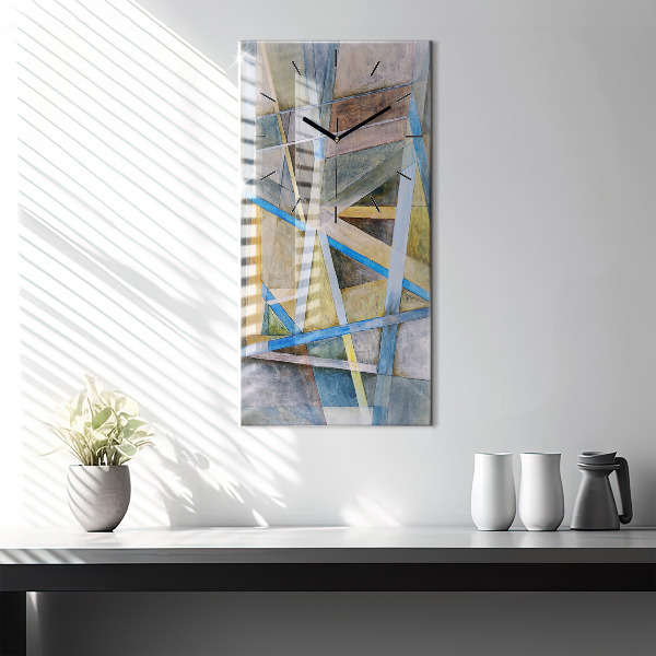 Vertical wall clock Impressionist painting