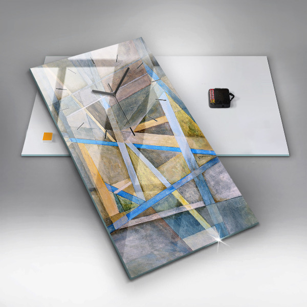 Vertical wall clock Impressionist painting