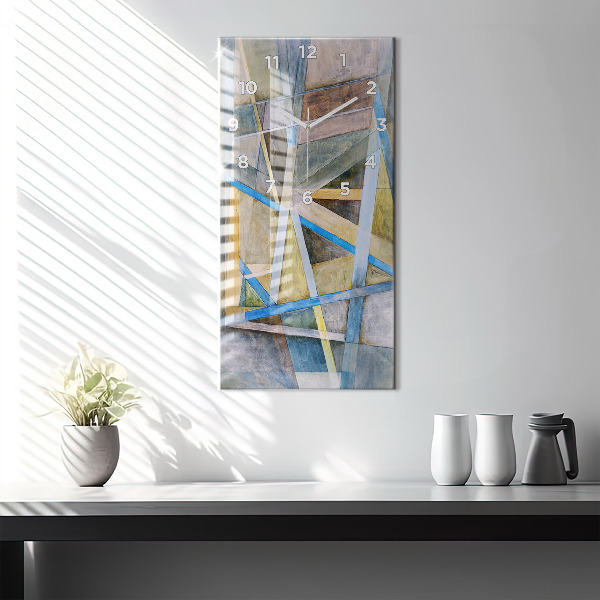 Vertical wall clock Impressionist painting