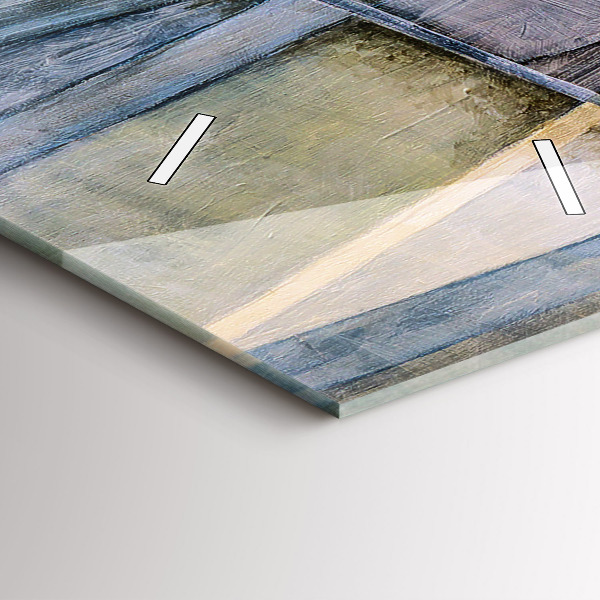 Vertical wall clock Impressionist painting