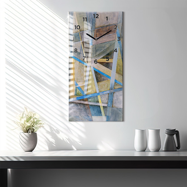 Vertical wall clock Impressionist painting
