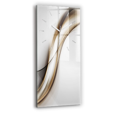 Vertical wall clock Abstract lines
