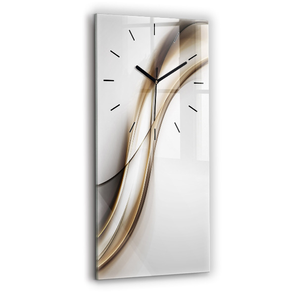 Vertical wall clock Abstract lines