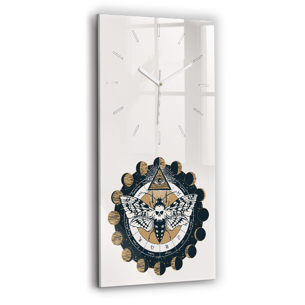 Vertical wall clock Moon Phases and the Eye