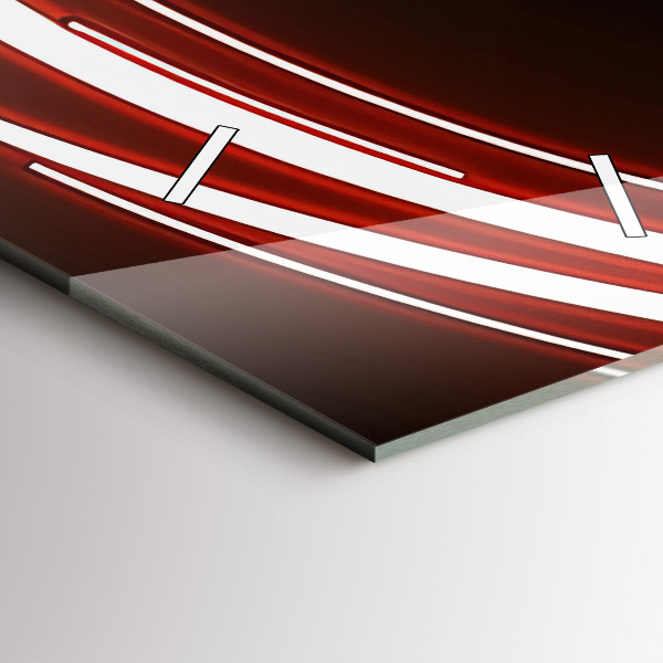 Vertical wall clock Cat with red eyes