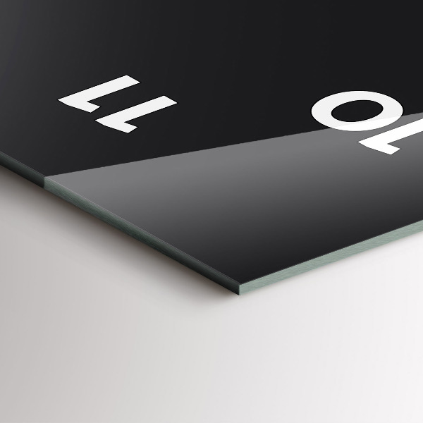 Vertical wall clock Moon phases and hourglass