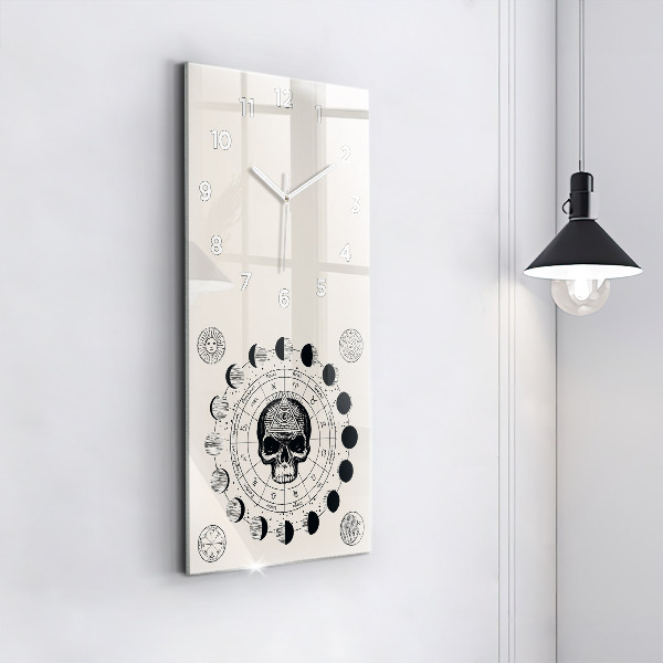 Vertical wall clock Moon phases