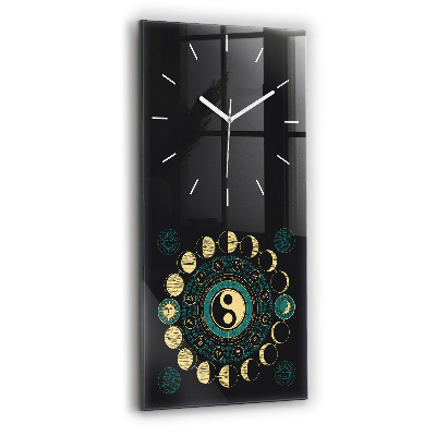 Vertical wall clock Moon phases