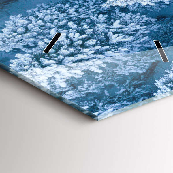 Vertical wall clock Forest from a drone