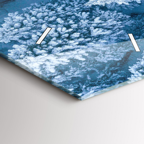 Vertical wall clock Forest from a drone