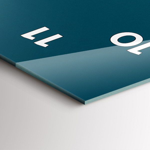 Vertical wall clock Sunset in the mountains