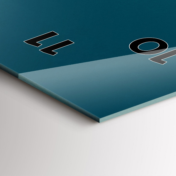 Vertical wall clock Sunset in the mountains