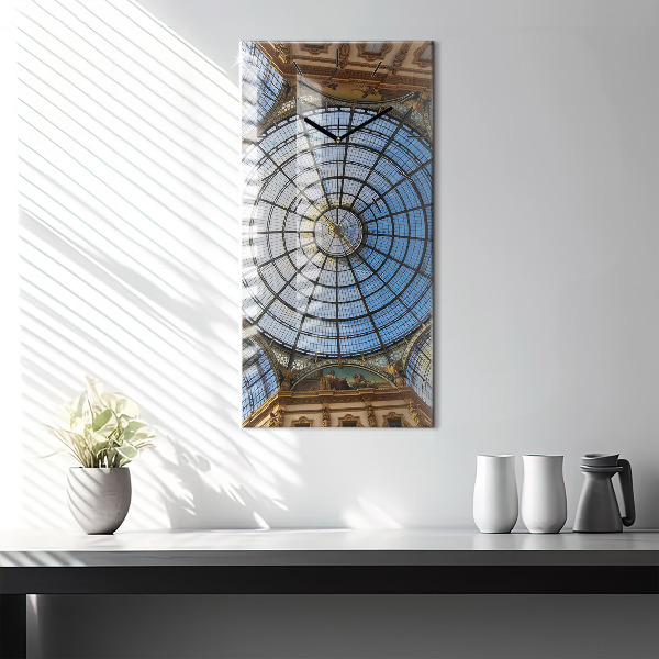 Vertical wall clock Shopping mall in Milan