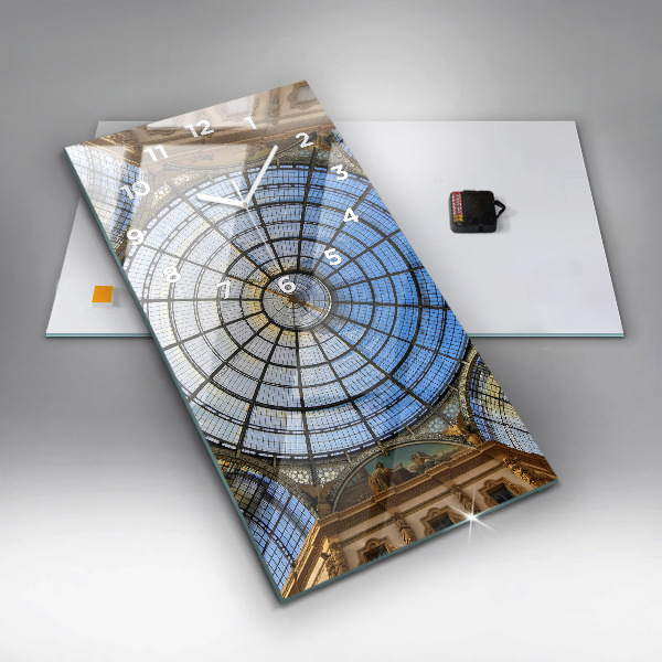 Vertical wall clock Shopping mall in Milan