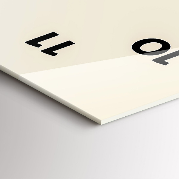 Vertical wall clock Abstract deer