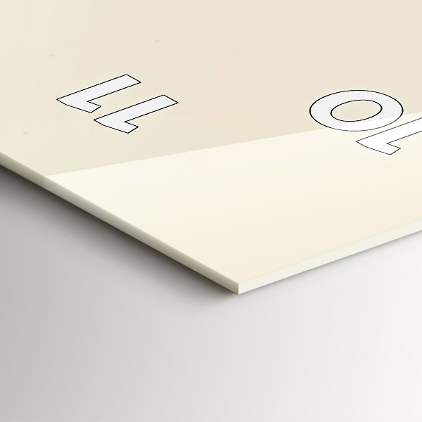 Vertical wall clock Man with a beard