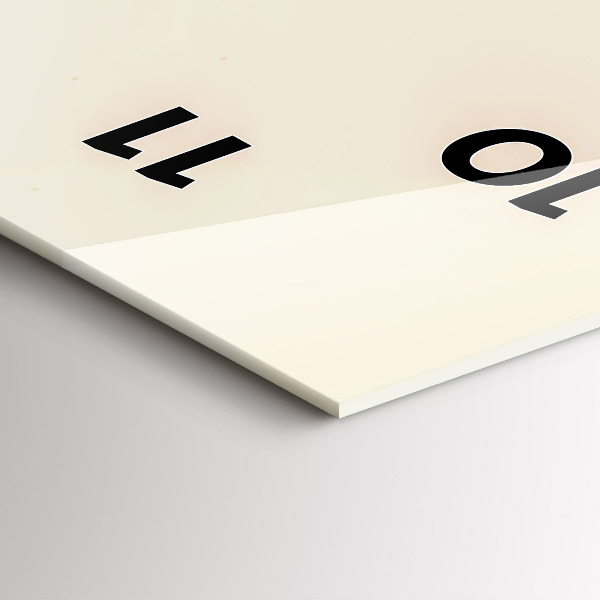 Vertical wall clock Man with a beard