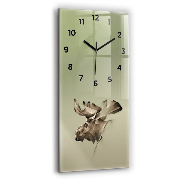 Vertical wall clock Graphic moose