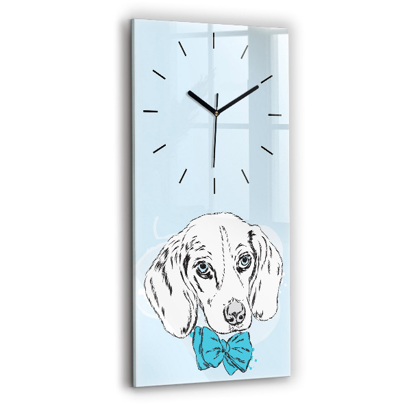 Vertical wall clock Puppy dog