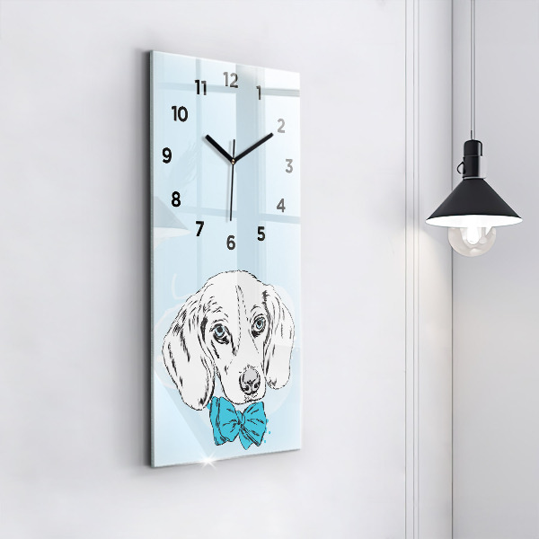 Vertical wall clock Puppy dog