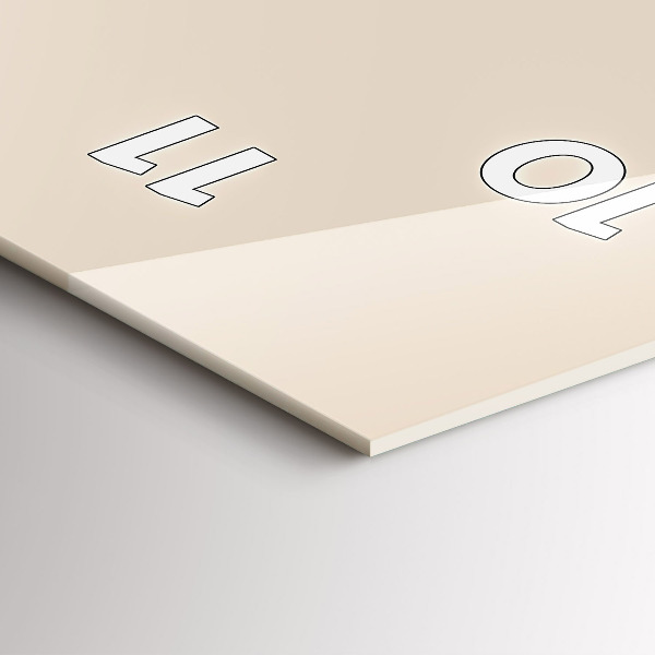 Vertical wall clock Wolf head