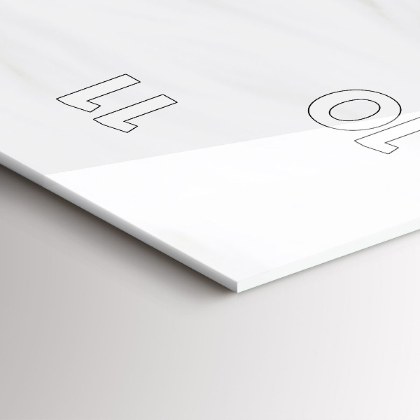 Vertical wall clock Sleeping little kitten