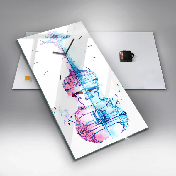 Vertical wall clock Cello Park Lake