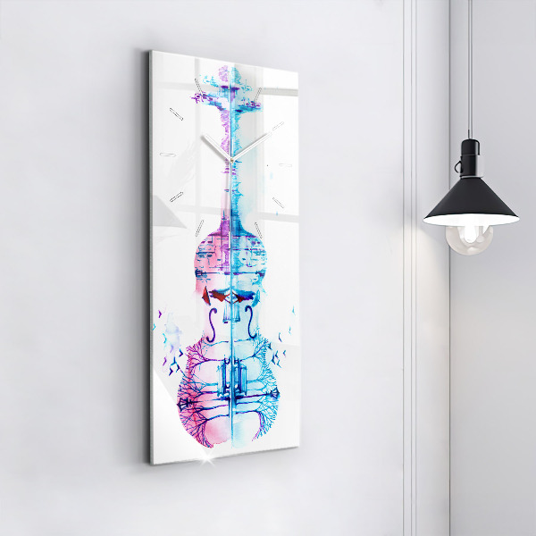 Vertical wall clock Cello Park Lake